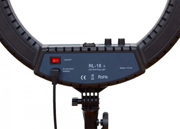 Професійне селфі-кільце LED лампа No Brand RL-18 II 55W USB WiFi Bluetooth 45см із дзеркалом та пультом (1892278394) - фото 8