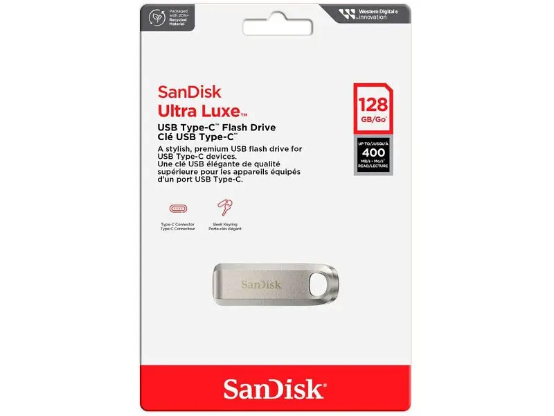 USB флеш накопичувач SanDisk 128 GB Ultra Luxe USB Type-C 3.2 (SDCZ75-128G-G46) - фото 5