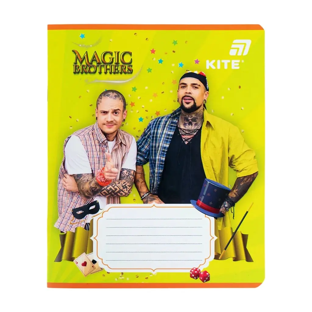 Зошит Kite Magic Brothers, 12 аркушів, клітинка (MB26-232), в асортименті - фото 2