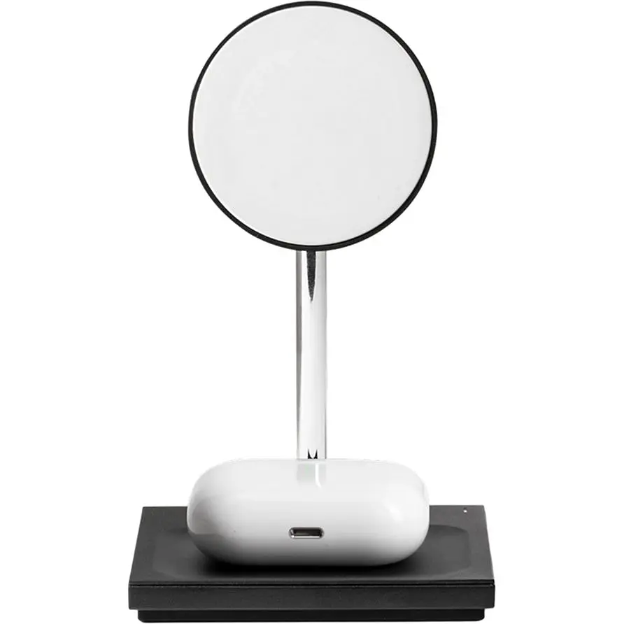 Беспроводное зарядное устройство для Native Union Snap Magnetic Wireless Charger Black (SNAP-2IN1-WL-BLK) - фото 2