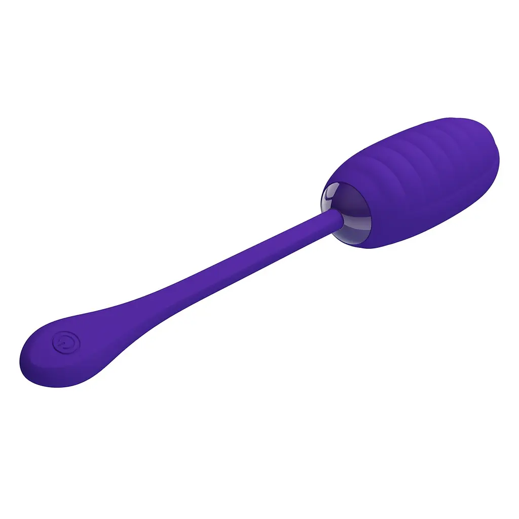 Віброяйце Pretty Love Kirk Super Soft Silicone 19.7 см (синій) - фото 16