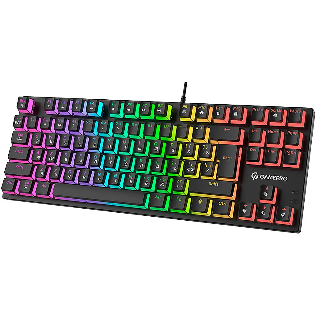 Клавиатура GamePro MK80R Red Switch RGB USB Black [111028] - фото 3