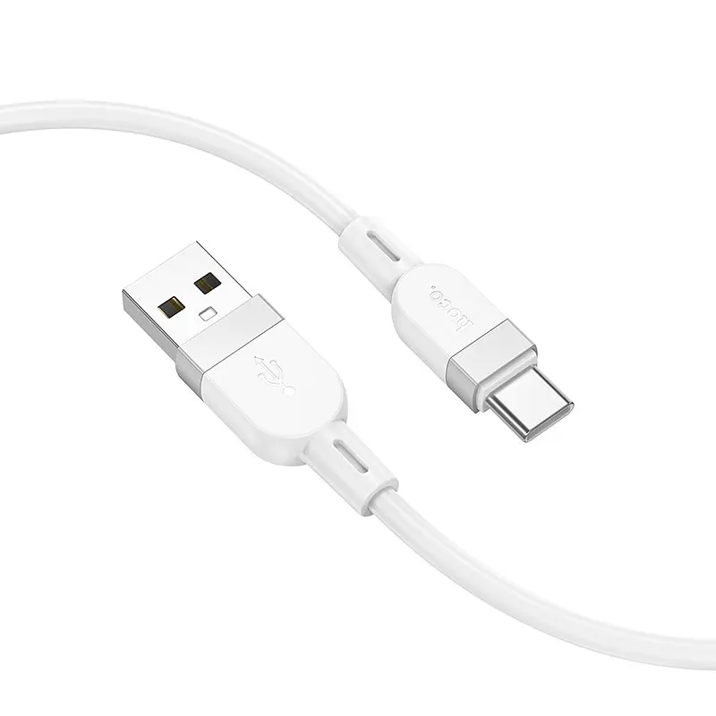 Дата кабель Hoco X109 Energy silicone USB to Type-C 1 м White - фото 2