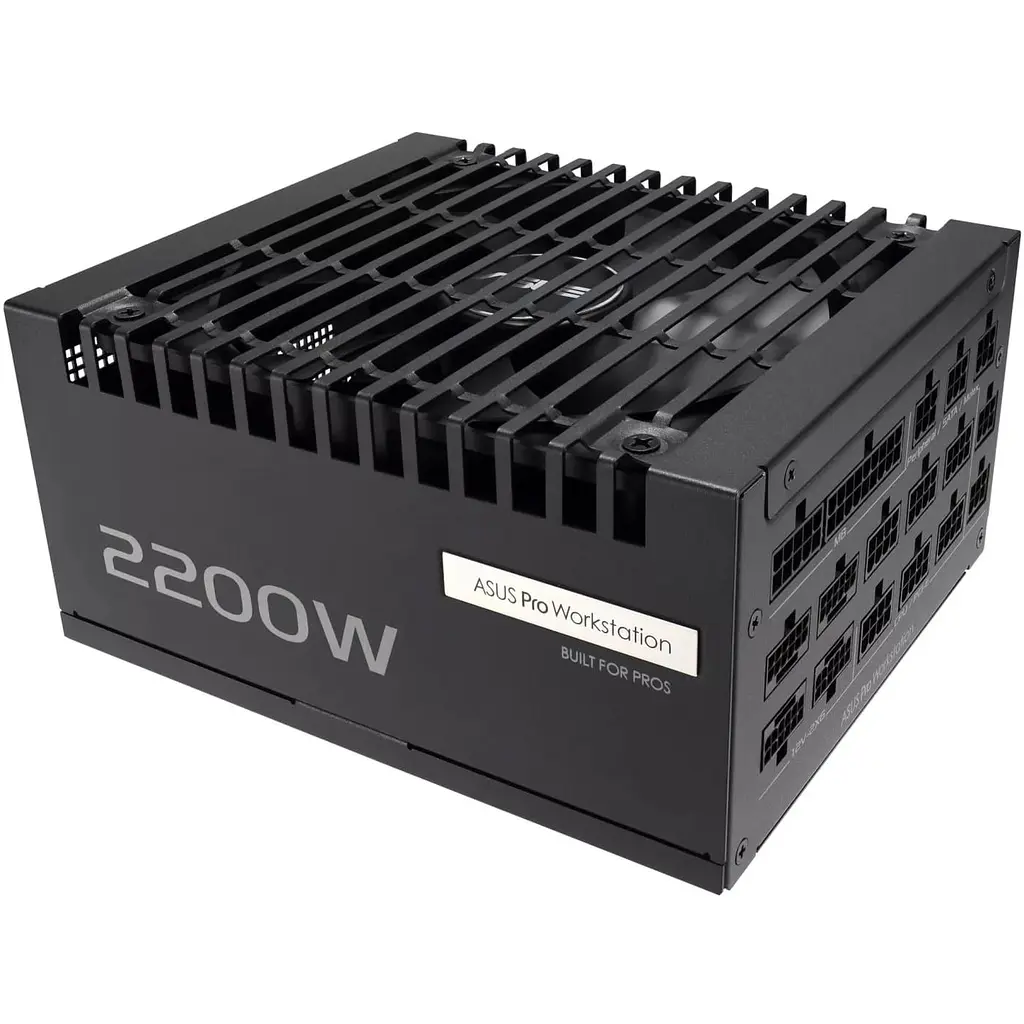 Блок живлення ASUS Pro WS 2200W 80+ Platinum (90YE00Z1-B0NA00) Black - фото 2