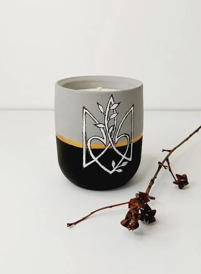 Еко набір Svich Shop: свічка + підставка з бетону - фото 3