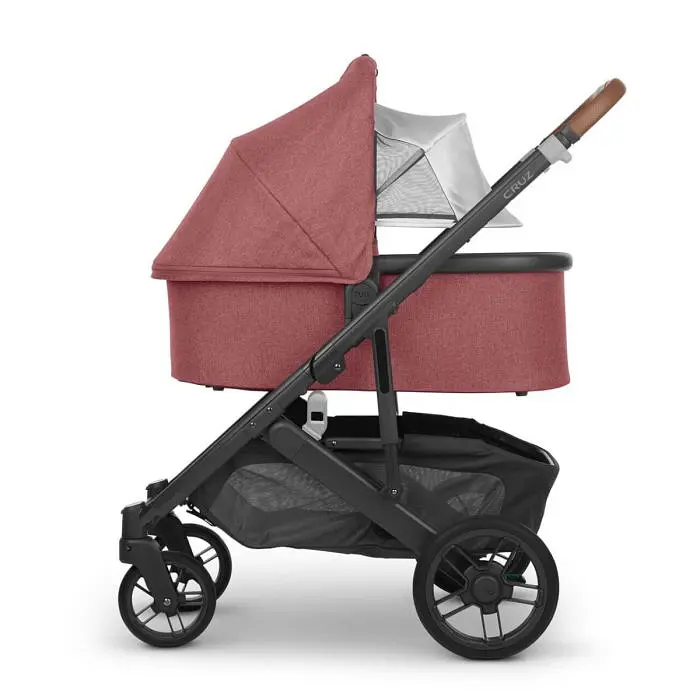 Прогулянкова коляска Uppababy Cruz V2 - Lucy + люлька Uppababy Carrycot Lucy Rosewood Melange Carbon Frame - фото 10