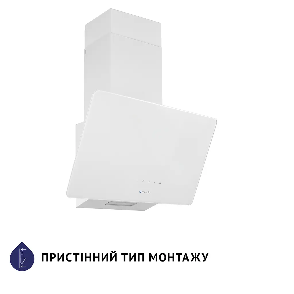 Витяжка декоративна похила Minola HVS 5224 WH 700 LED - фото 2