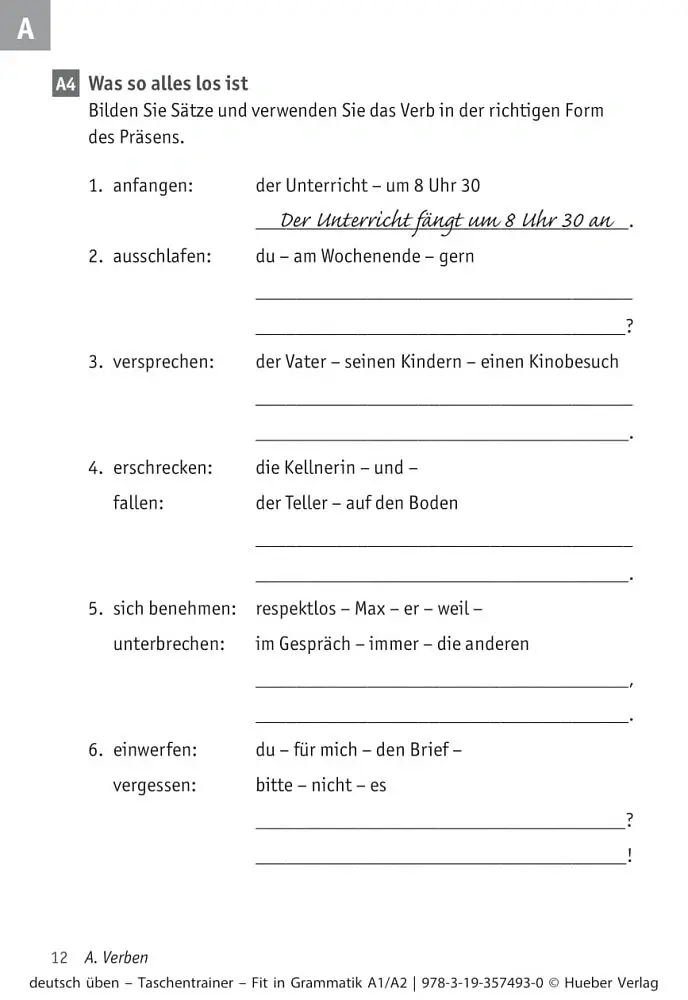 Deutsch uben. Taschentrainer. Fit in Grammatik A1/A2 - Аннелі Білліна - фото 5