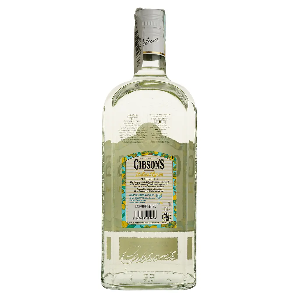 Джин Gibson's Lemon 37.5% 0.7 л - фото 2