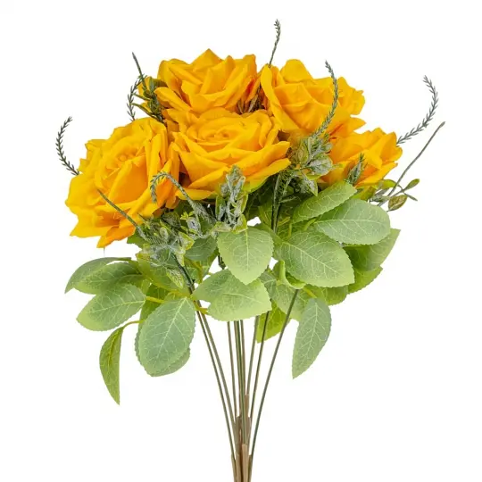 Букет троянд Elisey 9 бутонів жовтий 40 см (9207-017) - фото 3