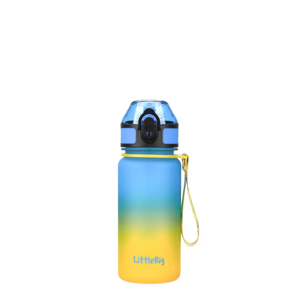 Дитяча пляшка для води LittleBig UZSPACE 3020Yellow-Blue 350 мл, жовто-блакитна - фото 4