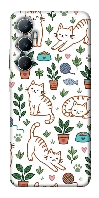 TPU чохол Demsky Cats pattern для Realme C65 4G