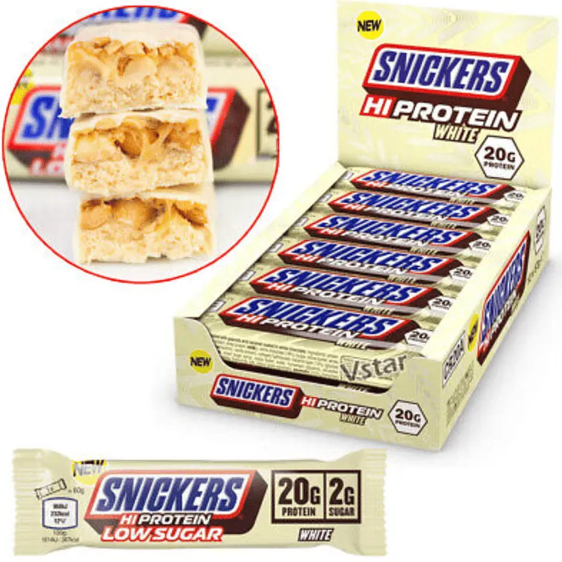 Шоколадний батончик Snickers Hi Protein Low Sugar White Chocolate Bar 57 г - фото 6