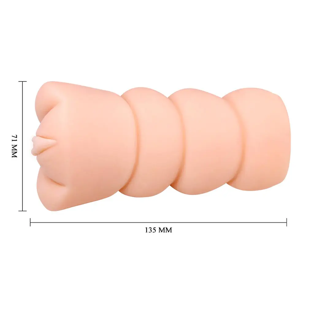 Мастурбатор Crazy Bull 3D Vagina (тілесний) - фото 4