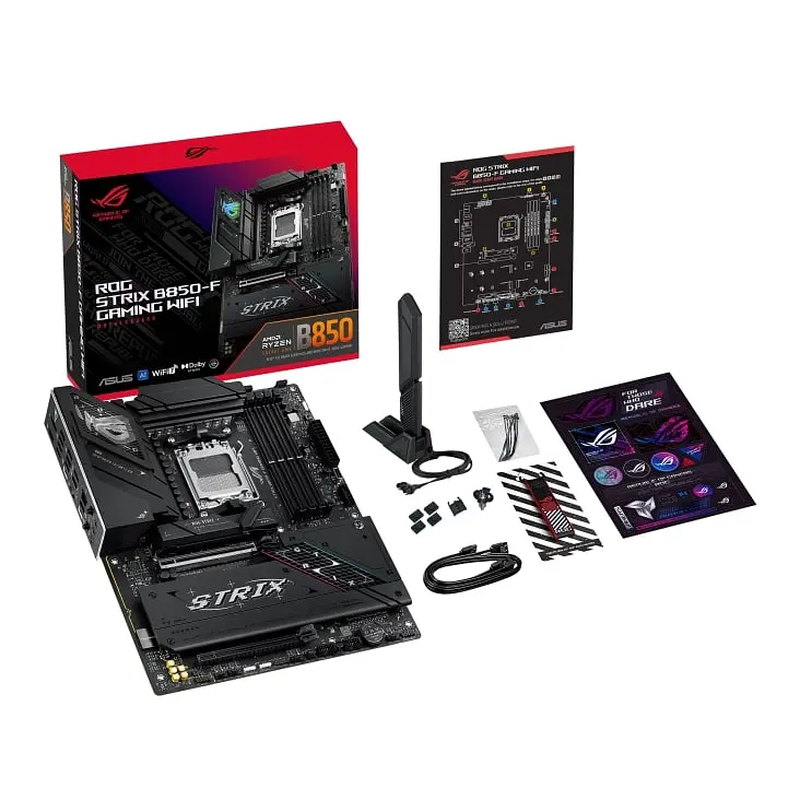 Материнская плата ROG STRIX B850-F GAMING WIFI sAM5 B850 4xDDR5 M.2 HDMI DP USB Wi-Fi BT ATX Asus teh0019019 - фото 3