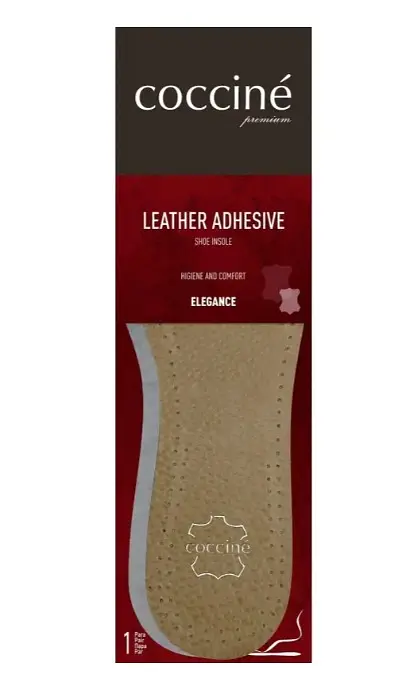 Устілки Coccine Leather Adhesive - тонкі клейкі устілки з натуральної свинячої шкіри. Розмір 44