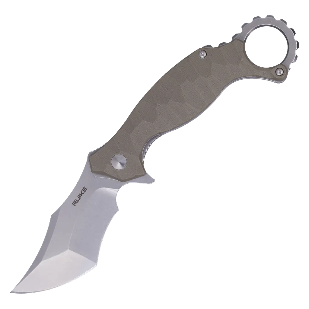 Ніж складаний кишеньковий Ruike P881-W, (7.6 см) 14C28N / G10 бежевий