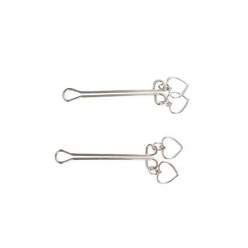 Затискачі на соски Chisa Fetish Fantasy Heart Nipple Clamps - фото 4