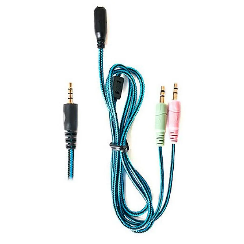 Наушники REAL-EL GDX-7500 black-blue - фото 8