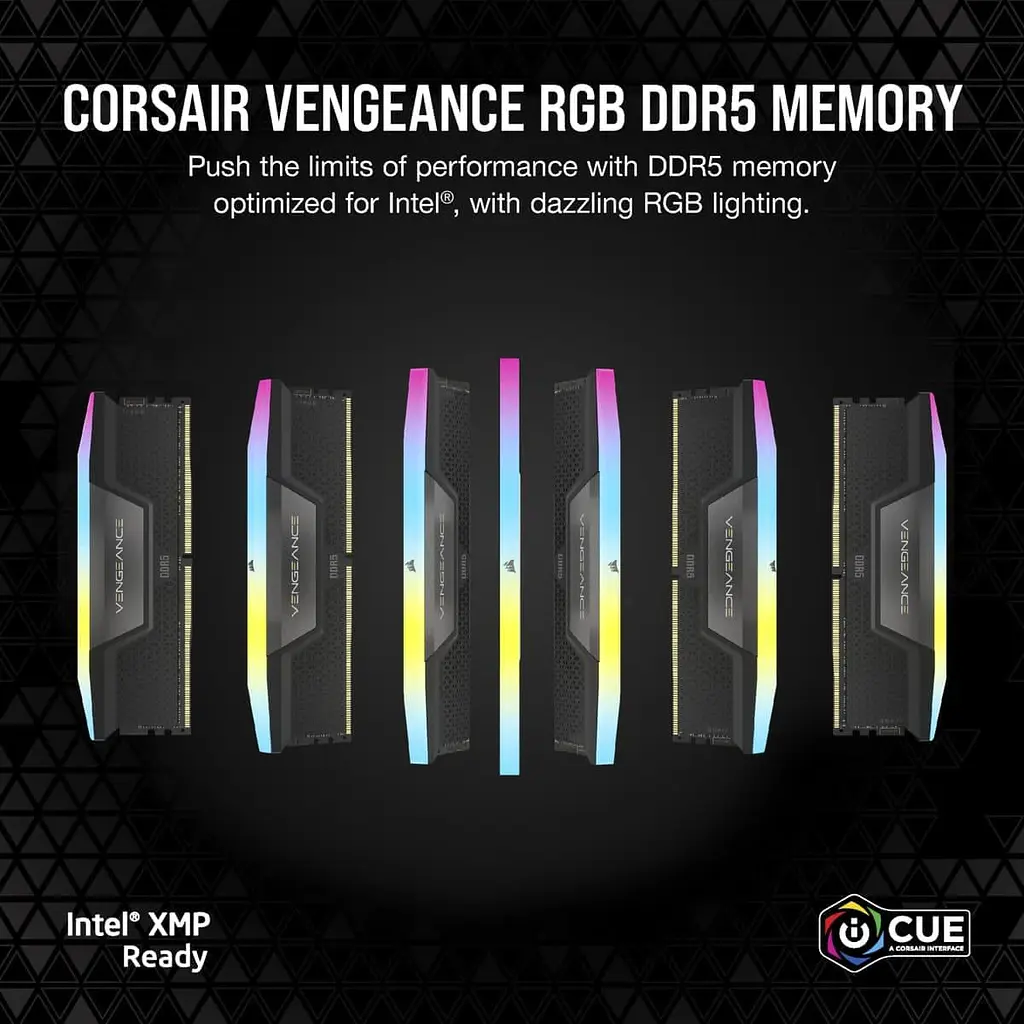 Модуль пам'яті Corsair DDR5 32GB (2x16) 6000MHz Vengeance RGB Black (CMH32GX5M2M6000Z36) - фото 7