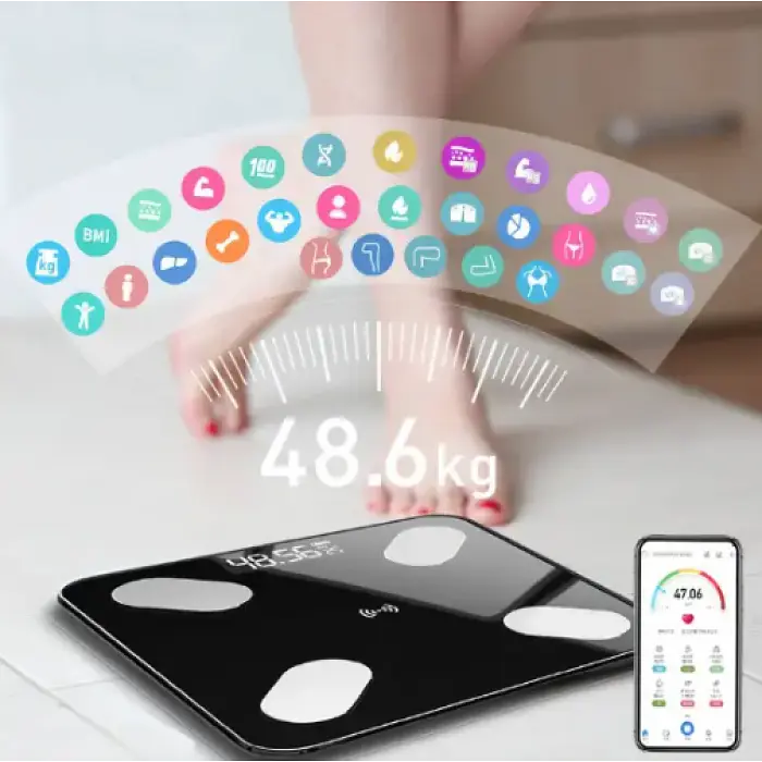 Цифрові підлогові ваги побутові Domotec MS-2017 180 кг Smart APP - фото 5