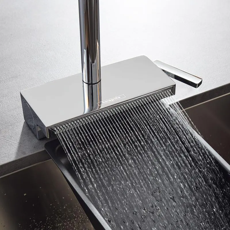 Смеситель для кухни Hansgrohe Aquno Select M81 170 3jet с выдвижным изливом 73837000 Хром - фото 3