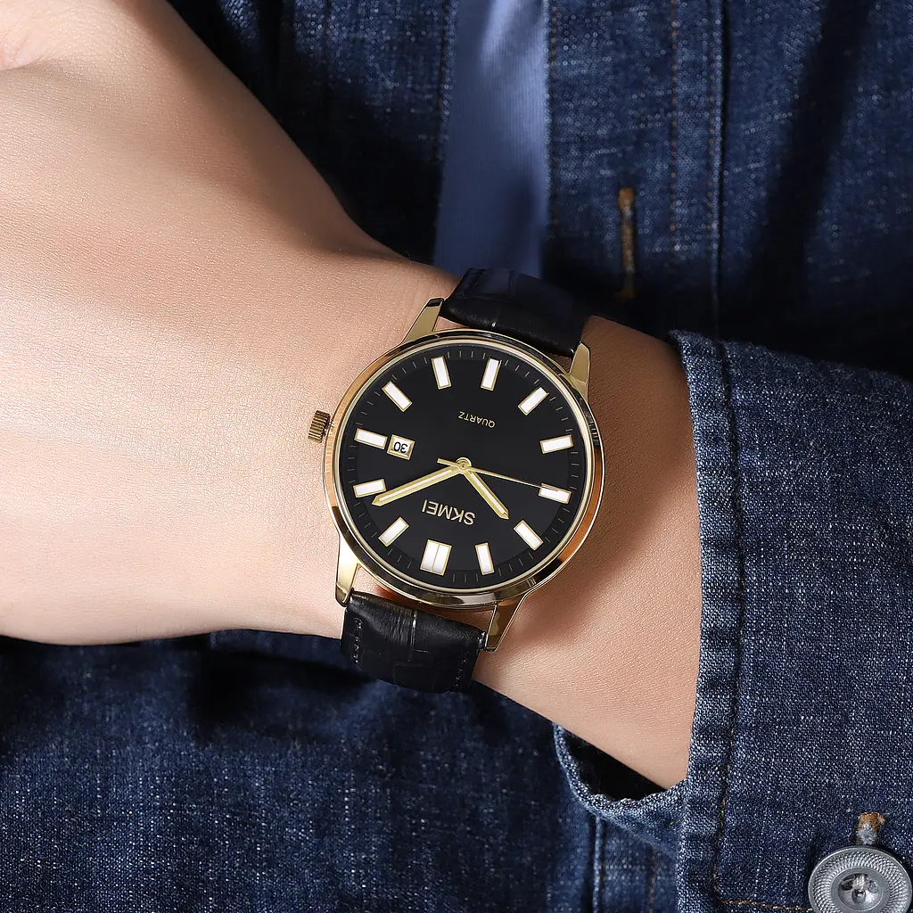 Наручний годинник чоловічий 2252GDBK Gold-Black Skmei acs0030108 - фото 3