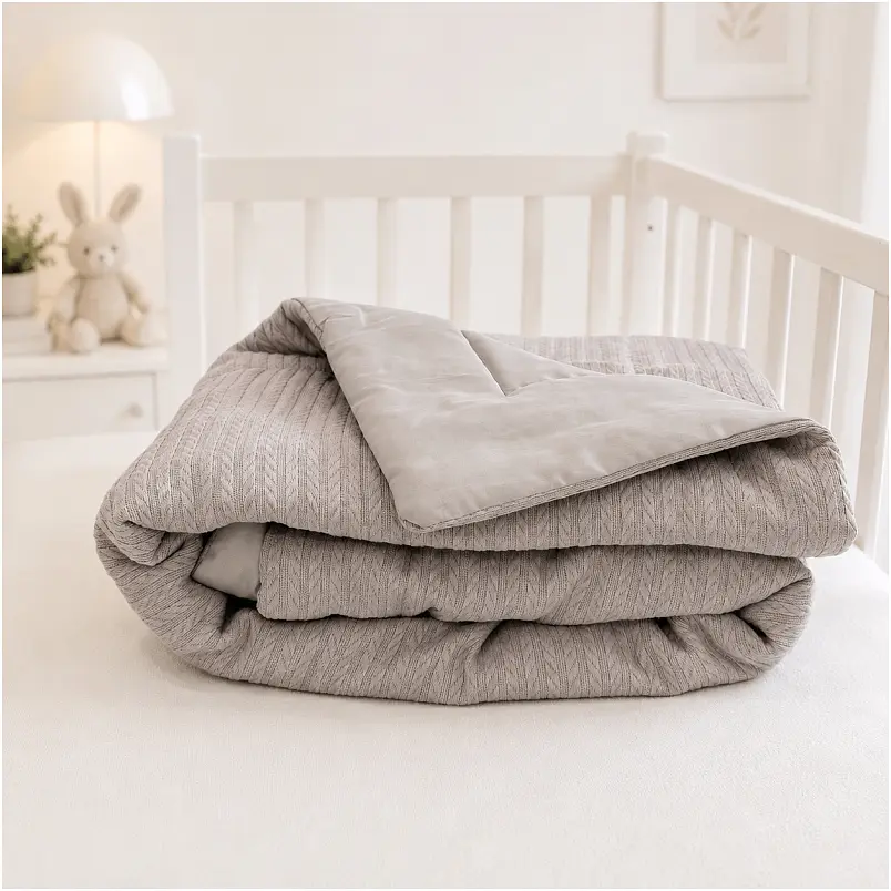 Плед дитячий MirSon Premium Pique Gray 90х110 см (2200013893684) - фото 6