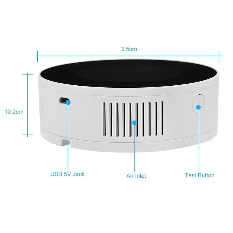 Розумний датчик витоку газу WiFi з сиреною Yobang Security GS-85 wifi + Iphone & Android App (100315) - фото 7
