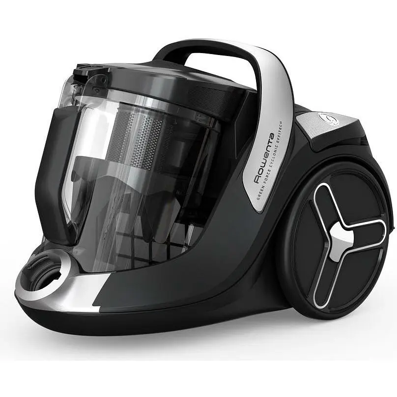 Пылесос Rowenta Green Force Cyclnic Effitech+ контейнерный черный (RO7C66EA) - фото 4