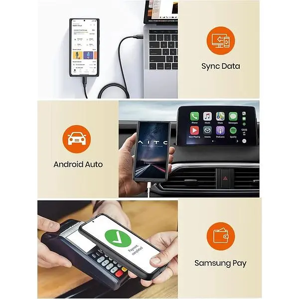 Чохол з акумулятором Newdery для Samsung Galaxy S24 бездротова зарядка Qi швидка зарядка 18 Вт - фото 6