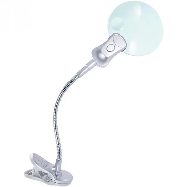 Настільна лупа на прищіпці для рукоділля, 2.5X збільшення, діаметр 90 мм Magnifier 4B-4 - фото 4