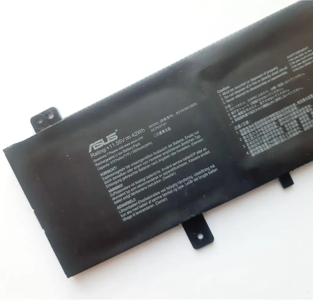 Акумулятор ASUS X505 B31N1631, 3727mAh (42Wh), 3cell, 11.55V, Li-ion (A47583) - фото 3