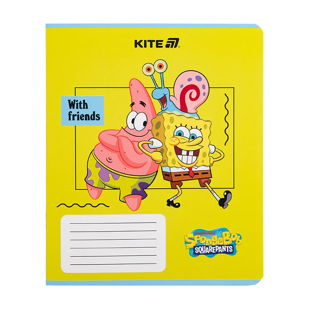 Зошит Kite SpongeBob SquarePants, 12 аркушів, клітинка (SB25-232), в асортименті - фото 9