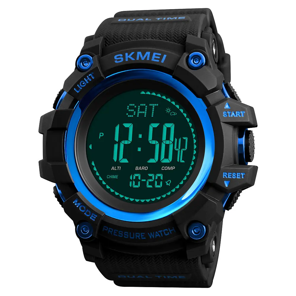 Наручний годинник чоловічий Skmei 1358 Blue, 1358BU (12274) - фото 2