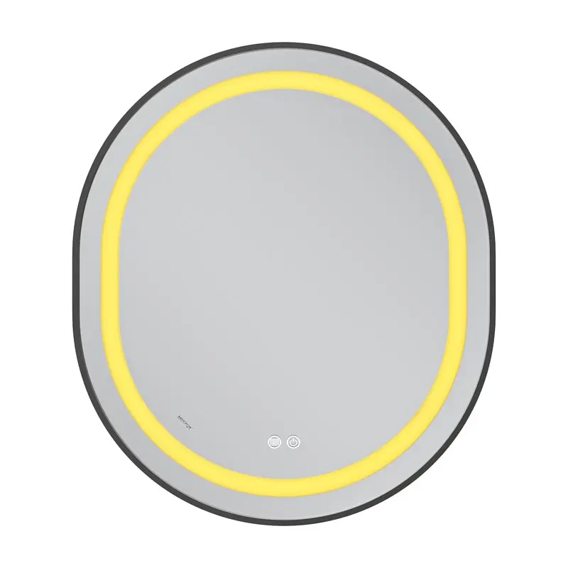 Дзеркало Mixxus Premium Ellipse MV05-80x70-Reverse Black MP6646, Чорний - фото 3