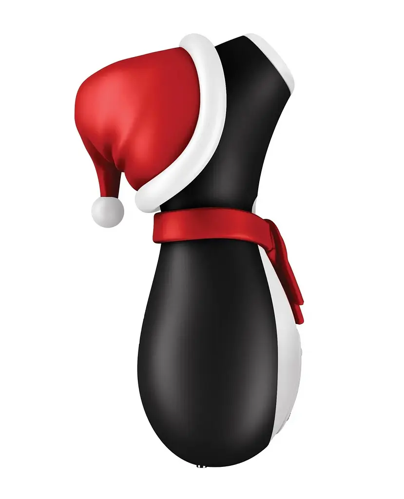 Вакуумний стимулятор клітора Satisfyer Penguin Holiday Edition (чорний) - фото 4