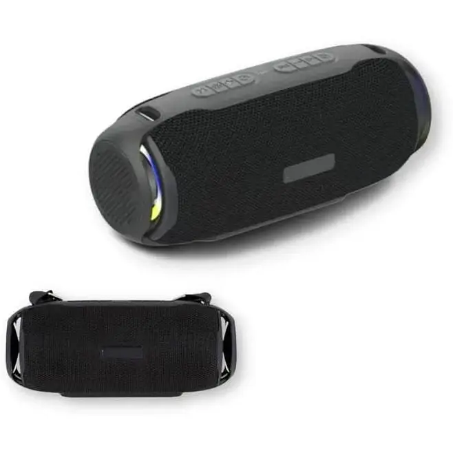 Портативна колонка Hopestar H48 20Вт LED підсвічування USB AUX FM Bluetooth чорна (H48) - фото 2