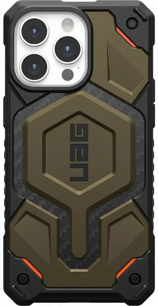Протиударний чохол UAG Monarch Pro MagSafe для iPhone 15 Pro Max (6.7") Element Green 1143381F7B42