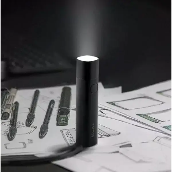 Портативний ліхтарик Xiaomi SOLOVE X3S з функцією Power Bank (Black ) [68022] - фото 3