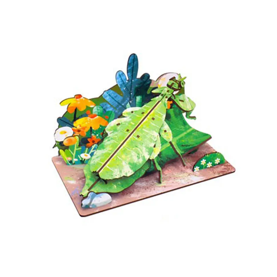Дерев'яний пазл 3D "Phylliidae" 68038W 58 деталей