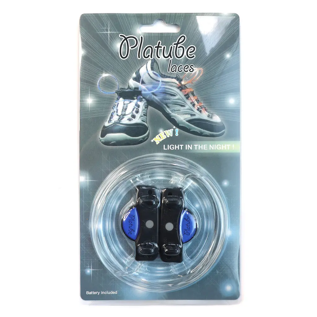Шнурки з LED підсвічуванням Disco сині (svetshnurblue) - фото 4