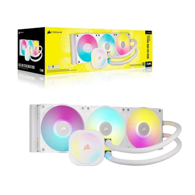 Система рідинного охолодження Corsair iCUE LINK TITAN 360 RX RGB White (CW-9061021-WW) - фото 5