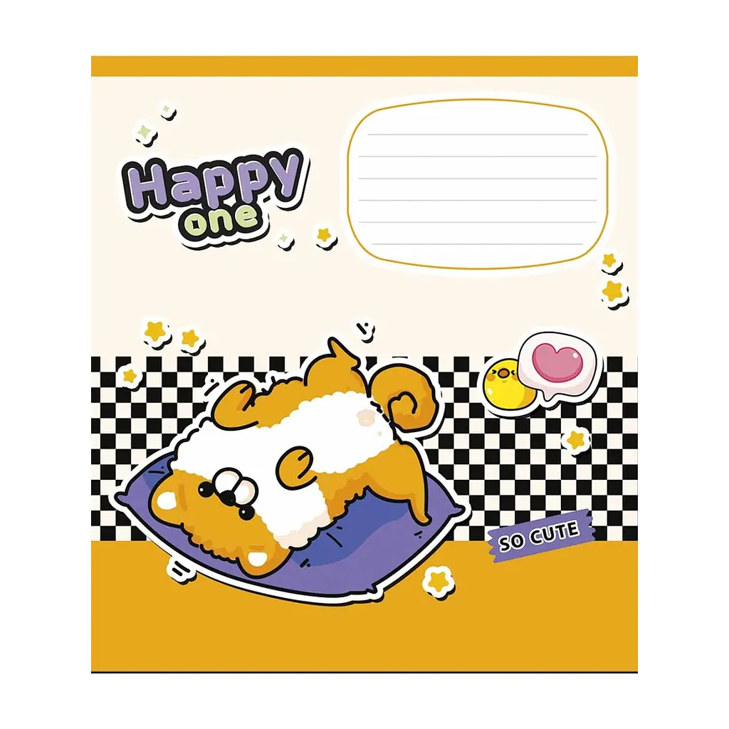 Зошит Школярик Happy one 18 аркушів клітинка (018-3532K), в асортименті - фото 2