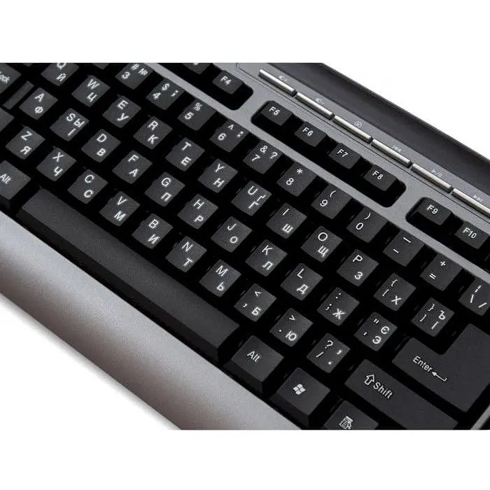 Клавіатура дротова Frime Classic Keyboard Black-Silver USB (FKBB0323) - фото 3