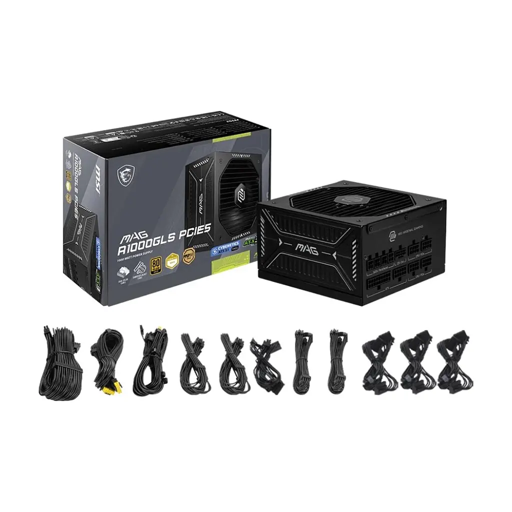 Блок живлення MSI 1000W MAG A1000GLS PCIE5 (MAG A1000GLS PCIE5) - фото 4