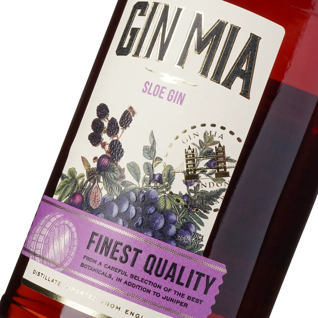Лікер на основі джину Gin Mia Sloe зі смаком терну 26% 0.7 л - фото 6