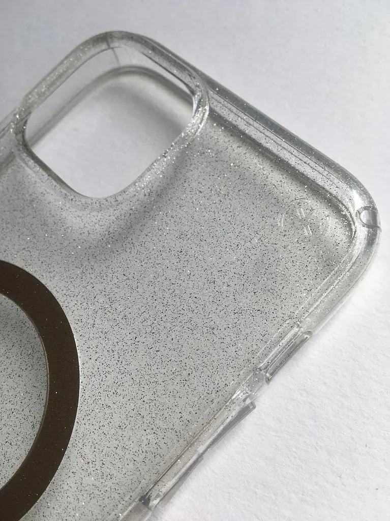 Чохол прозорий протиударний із блискітками Speck Presidio Clear Glitter MagSafe 150121-9221 для iPhone 14 Plus/15 Plus (6.7") - фото 6