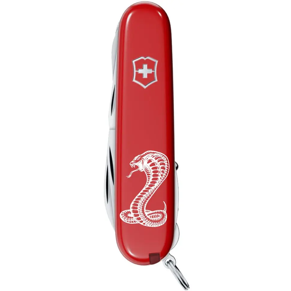 Складаний ніж Victorinox HUNTSMAN ZODIAC Могутня кобра 1.3713.Z4340u - фото 3