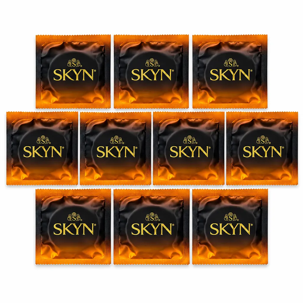 Презервативи Skyn Large безлатексні 10 шт — збільшений розмір, поліізопрен, комфорт та природні відчуття поштучно